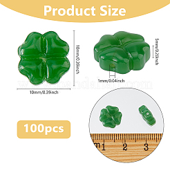 100Pcs Spray Painted Glass Beads&nbsp;GLAA-DC0001-50