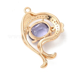 Brass with K9 Glass & Rhinestone Pendants&nbsp;KK-Q770-05G