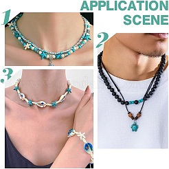 4 Strands 2 Styles Synthetic Turquoise Dyed Beads Strands&nbsp;G-AR0005-81