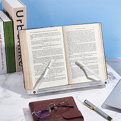 Foldable Rectangle Acrylic Desktop Display Stands&nbsp;ODIS-WH0038-46
