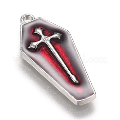 Halloween Theme Alloy Enamel Pendants&nbsp;ENAM-J649-14P-02