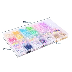 1789Pcs Craft & Plating & Opaque & Spray Painted Acrylic Beads&nbsp;DIY-YW0002-79