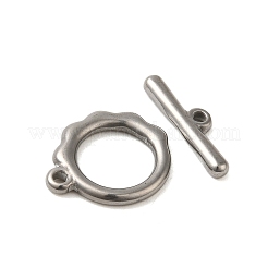 Non-Tarnish 304 Stainless Steel Toggle Clasps&nbsp;STAS-Q324-15P