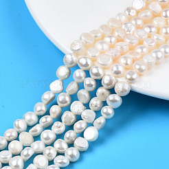 Natural Cultured Freshwater Pearl Beads Strands&nbsp;X1-PEAR-N014-07G