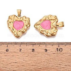 303 Stainless Steel Enamel Pendants&nbsp;STAS-Q110-37G-01