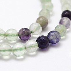 Natural Fluorite Beads Strands&nbsp;G-G736-07-6mm
