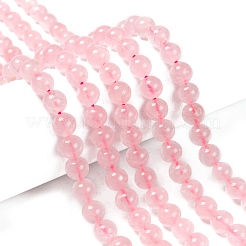 Natural  Rose Quartz Beads Strands&nbsp;X-G-L104-8mm-01
