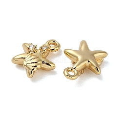 Brass Micro Pave Cubic Zirconia Pendants&nbsp;KK-U045-09G