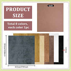 8Pcs 8 Colors Polyester Fabric&nbsp;DIY-PH0038-53