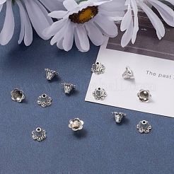 Tibetan Style Alloy Flower Bell Filigree Bead Caps&nbsp;X-TIBEB-O005-02