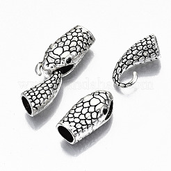 Tibetan Style Alloy Hook and Snake Head Clasps&nbsp;X-TIBE-N011-040AS-RS