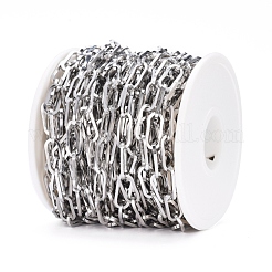 Tarnish Resistant 304 Stainless Steel Paperclip Chains&nbsp;CHS-D030-02P