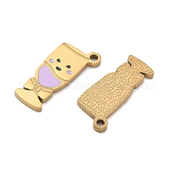 304 Stainless Steel Enamel Pendants&nbsp;SA-CBAD60D-08G-03