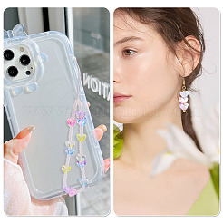 60Pcs UV Plating Transparent Acrylic Beads&nbsp;MACR-TADJ0001-07