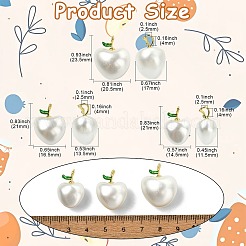 6Pcs 3 Styles Shell Pearl Pendants&nbsp;KK-CJ0003-41