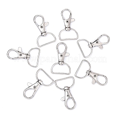 Iron Swivel D Rings Lobster Claw Clasps&nbsp;IFIN-C051-1