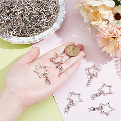 200Pcs Alloy & Iron Swivel Clasps&nbsp;HJEW-GO00252