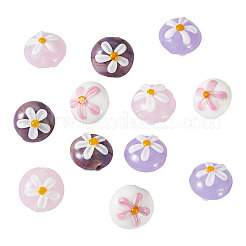 12Pcs 4 Colors Handmade Lampwork Beads&nbsp;LAMP-TA0002-81A