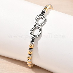 304 Stainless Steel Infinity Link Bracelets&nbsp;BJEW-F534-01GP-01