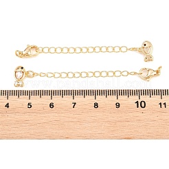Brass Curb Chain Extender&nbsp;KK-P354-23G