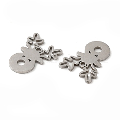 Non-Tarnish 201 Stainless Steel Pendants&nbsp;STAS-Q245-09P