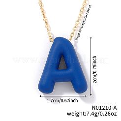 Alloy Initial Pendant Necklaces&nbsp;RS8745-1