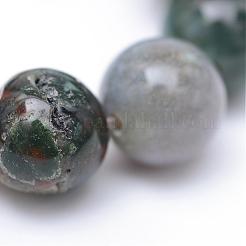 Round Natural Indian Agate Bead Strands&nbsp;G-R345-6mm-08