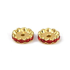 Brass Rhinestone Spacer Beads&nbsp;RB-A014-L12mm-21G
