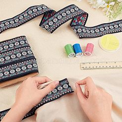 10 Yards Ethnic Style Embroidery Polyester Ribbons&nbsp;OCOR-FH0001-12