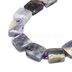 Natural Purple Fluorite Beads Strands&nbsp;G-F725-35