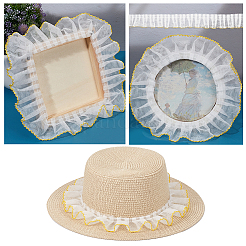 Polyester Pleated Lace Trims&nbsp;SRIB-GF0001-31A
