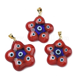 Handmade Lampwork Pendants&nbsp;LAMP-D006-07G