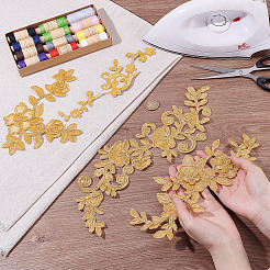 8Pcs 4 Style Computerized Embroidery Polyester Iron on/Sew on Patches&nbsp;DIY-NB0005-58