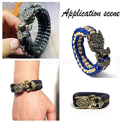 1PC Tibetan Style Wolf Shaped Brass Shackle Clasps&nbsp;FIND-HY0002-78