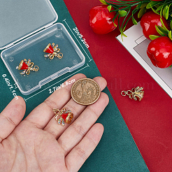 Brass Micro Pave Colorful Grade AAA Cubic Zirconia Pendants&nbsp;KK-BBC0015-36D