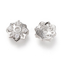 4-Petal Brass Bead Caps&nbsp;ZIRC-L096-19P