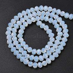 Imitation Jade Glass Beads Strands&nbsp;GLAA-G125-01B-01