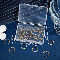30Pcs Brass Open Jump Rings&nbsp;KK-BBC0004-38