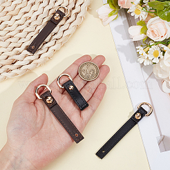 4Pcs 2 Colors Imitation Leather Suspension Clasps&nbsp;PURS-PH0001-31