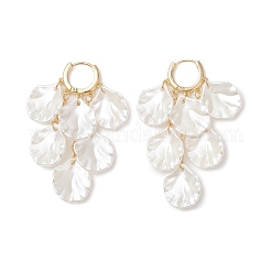 Petaline ABS Plastic Imitation Pearl Chandelier Earrings&nbsp;EJEW-TA00775