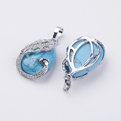 Natural & Synthetic Mixed Stone Pendants&nbsp;G-E442-04