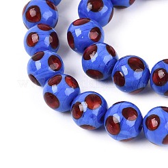 Handmade Lampwork Beads Strands&nbsp;LAMP-N037-02B