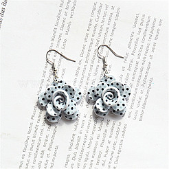 Acrylic & Alloy Dangle Earrings&nbsp;WG364B9-02