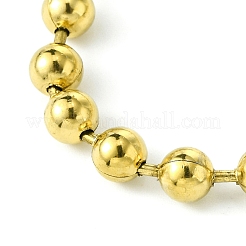 Ion Plating(IP) 304 Stainless Steel Bead Necklaces for Men Women&nbsp;NJEW-C053-05A-G