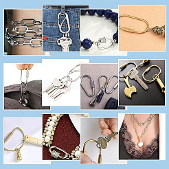 4Pcs Brass Screw Carabiner Lock Charms&nbsp;KK-UN0001-98