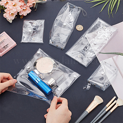 5Pcs 5 Styles Rectangle Transparent PVC Cosmetic Pouches&nbsp;AJEW-FG0004-33