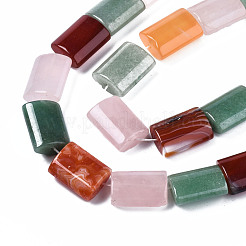 Natural Green Aventurine & Rose Quartz & Red Agate Beads Strands&nbsp;G-S364-091