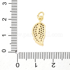 Brass Micro Pave Cubic Zirconia Pendants&nbsp;KK-S510-29G