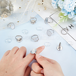 DIY Blank Dome Finger Rings Making Kit&nbsp;DIY-DC0001-62