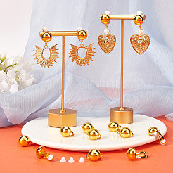 40Pcs Brass Clip-on Earring Findings&nbsp;KK-SP0001-14G